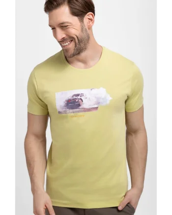 Tricou  T-Dust pentru barbati lime, Galben lime