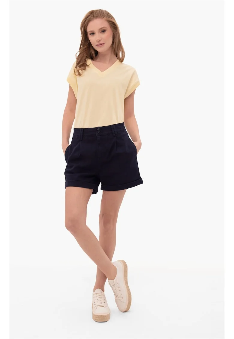 Pantaloni scurti din denim  E-Candy pentru femei, bleumarin inchis, Bleumarin inchis