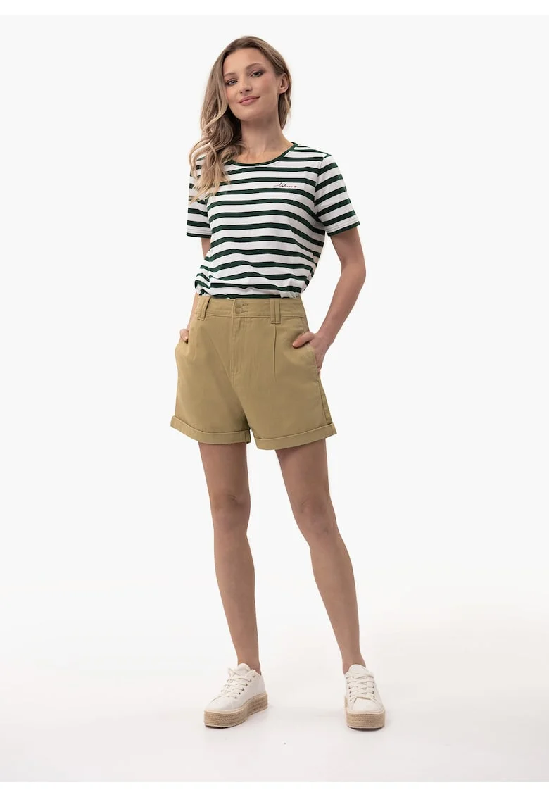 Pantaloni scurti din denim  E-Candy pentru femei, bej, Bej