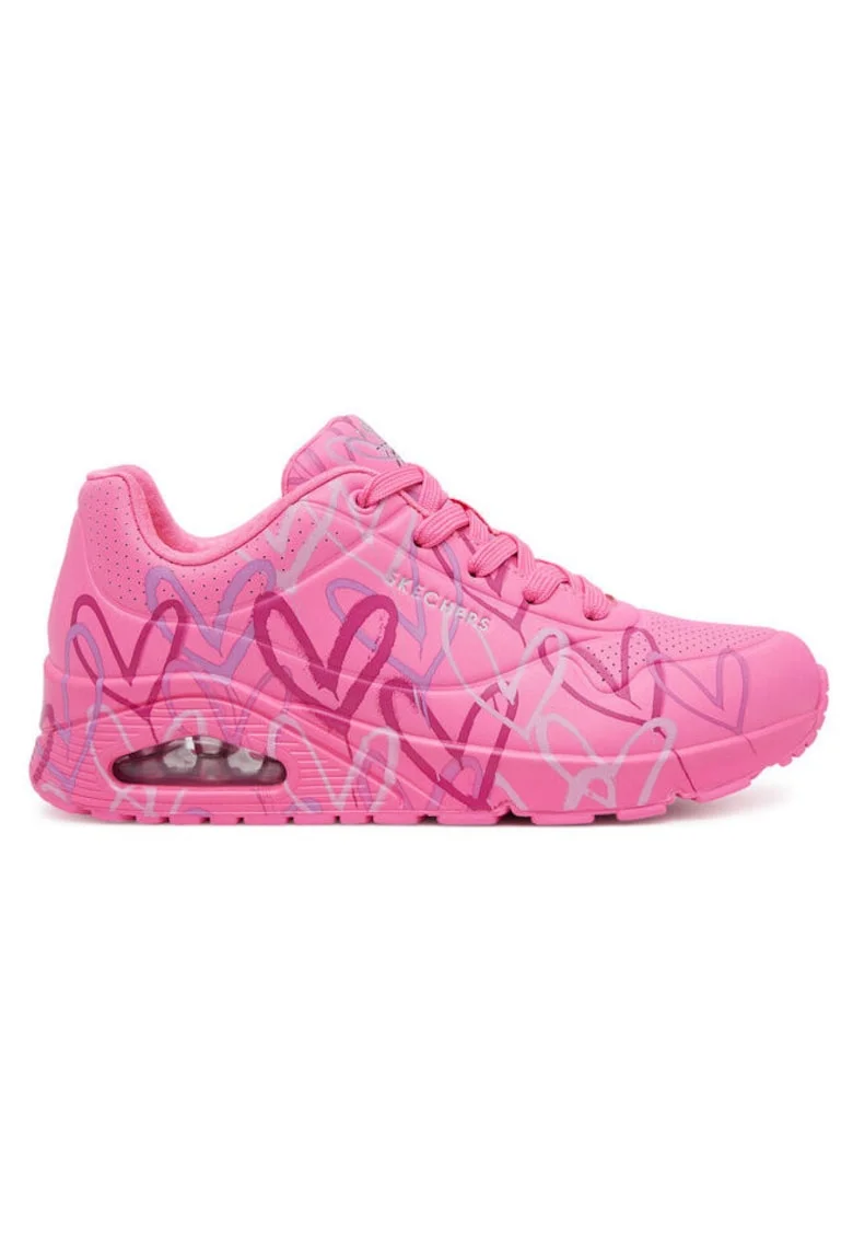 Pantofi sport roz pentru femei  Uno - Spread The Love, Roz