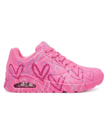 Pantofi sport roz pentru femei  Uno - Spread The Love, Roz