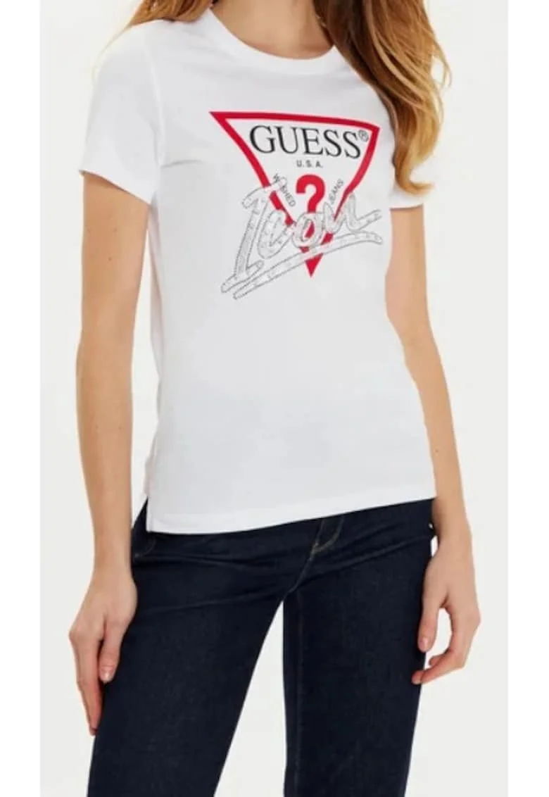 Tricou dama  Bumbac, Alb,