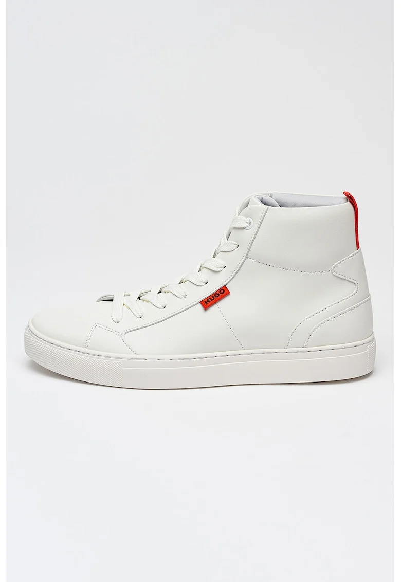 Pantofi sport high-cut de piele ecologica Morrie Hito, Alb
