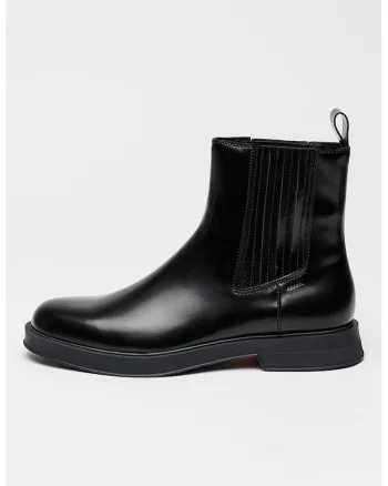 Ghete Chelsea din piele Lenner, Negru
