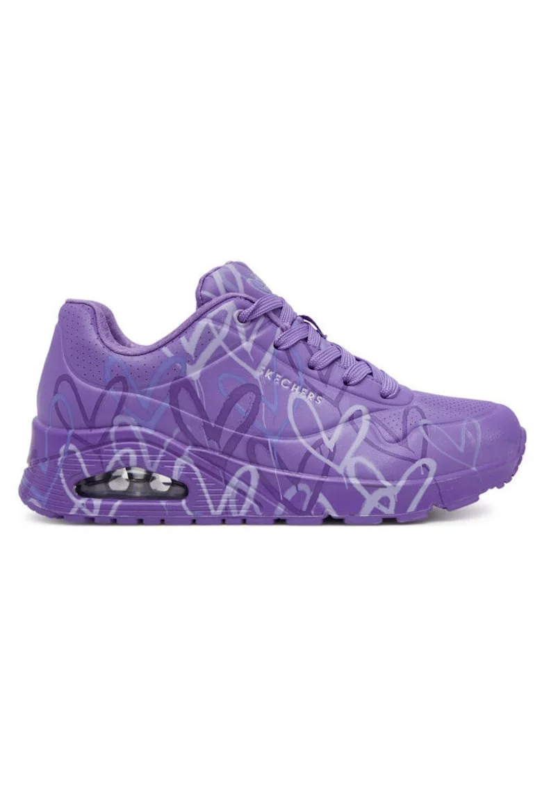 Pantofi sport dama  304742415, Piele ecologica, Violet, Violet