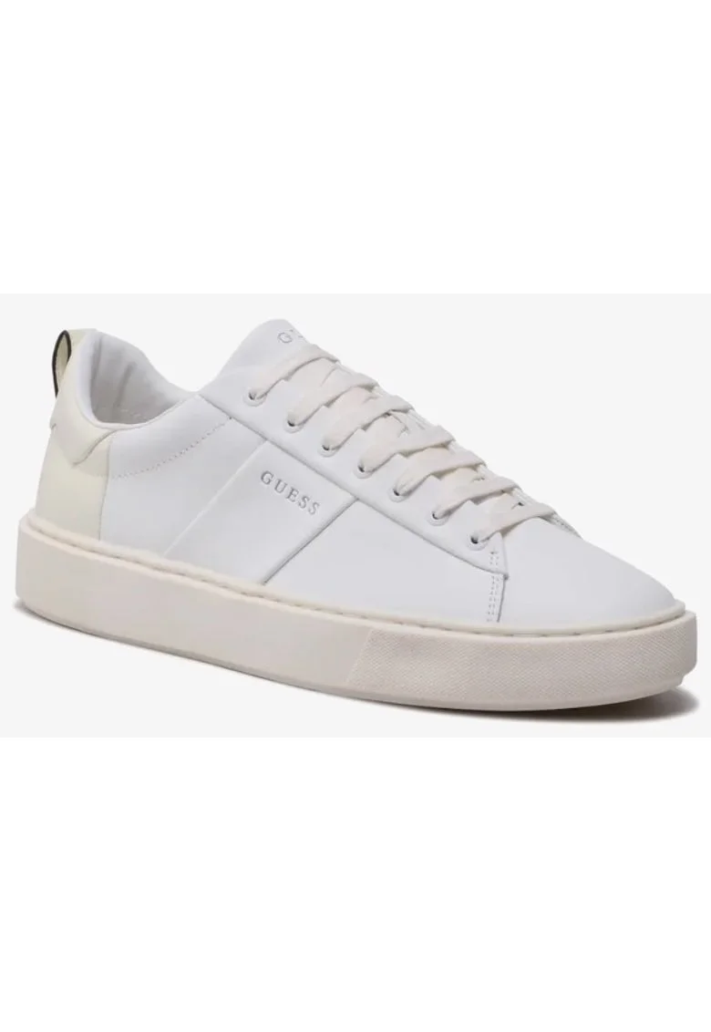 Pantofi barbati  Piele ecologica, Alb