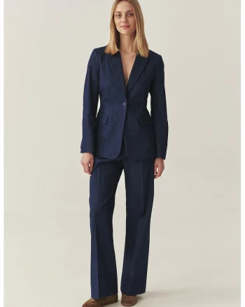 Sacou regular-fit din denim, Bleumarin