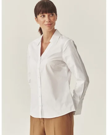 Camsa regular-fit din bumbac, Alb