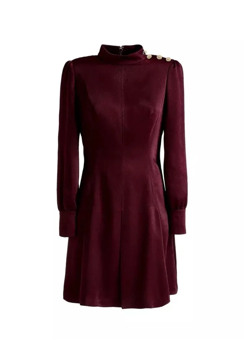 Rochie de dama  Amie, poliester, visiniu,
