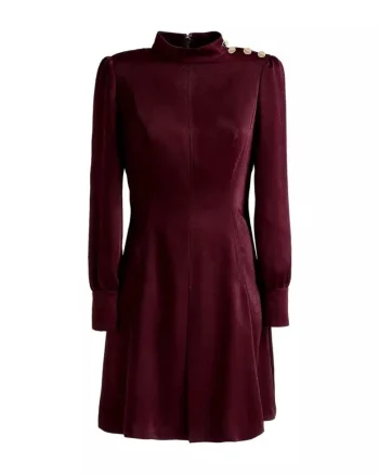 Rochie de dama  Amie, poliester, visiniu,