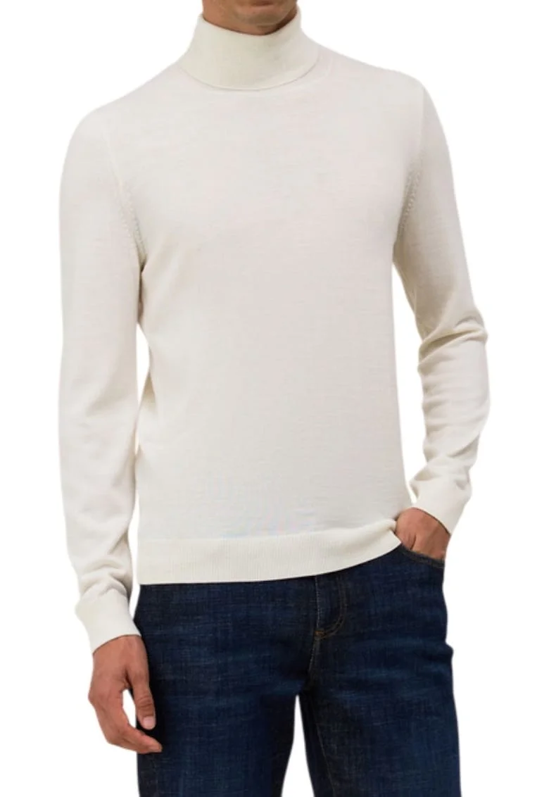 Pulover barbati,  Nylon/Viscoza, Ecru