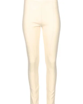 Pantaloni dama,  Poliester/Rayon/Elastan, Ecru,