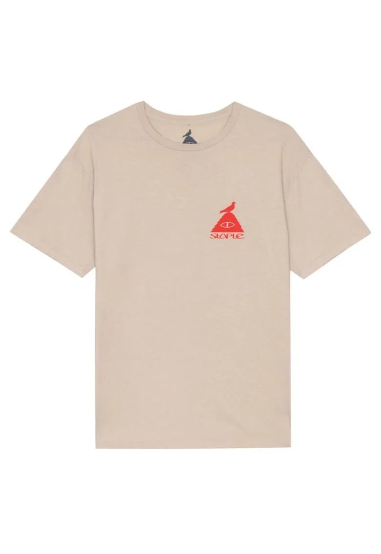 Tricou bej din bumbac pentru barbati, Bej