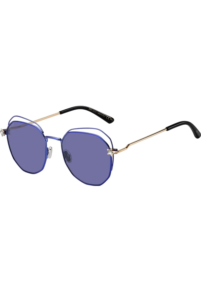 Ochelari de soare dama,  Inox, 54 x 19 x 150 mm, Mov/Auriu