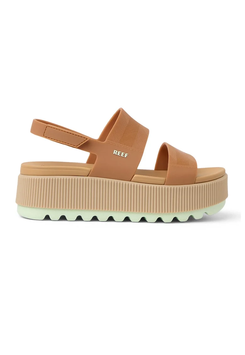 Sandale cu talpa flatform Water Vista, Maro camel
