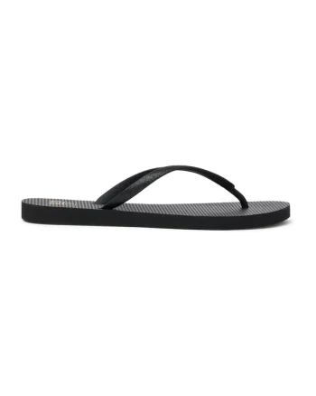 Papuci flip-flop cu barete stralucitoare Seaside, Negru