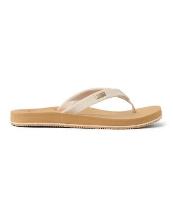 Papuci flip-flop cu model uni Baja, Alb fildes