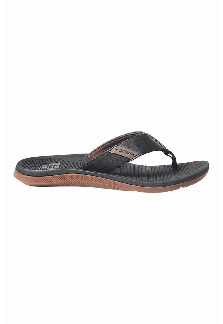 Papuci flip-flop cu logo, Negru