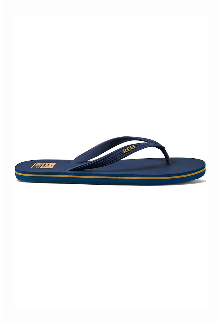 Papuci flip-flop cu logo, Albastru oceanic