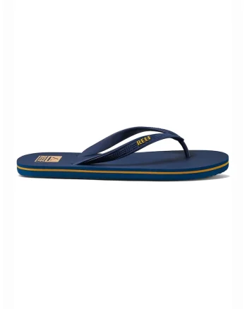 Papuci flip-flop cu logo, Albastru oceanic