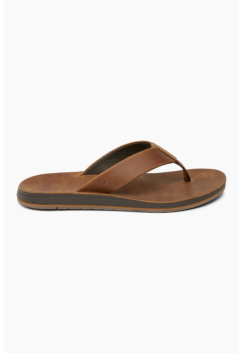Papuci flip-flop cu talpa wedge Ojai Classic, Maro Siena