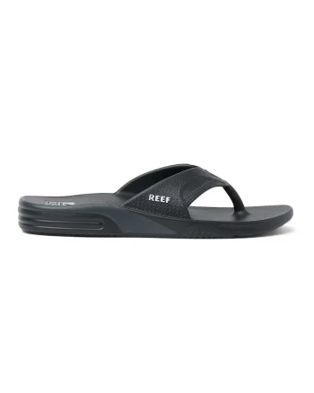 Papuci flip-flop cu detaliu logo Fanning, Negru
