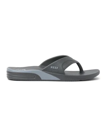 Papuci flip-flop cu detaliu cu logo Fanning, Gri
