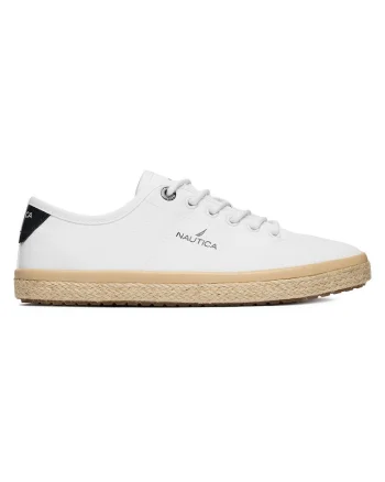 Pantofi dama  alb, textil, varf rotund,