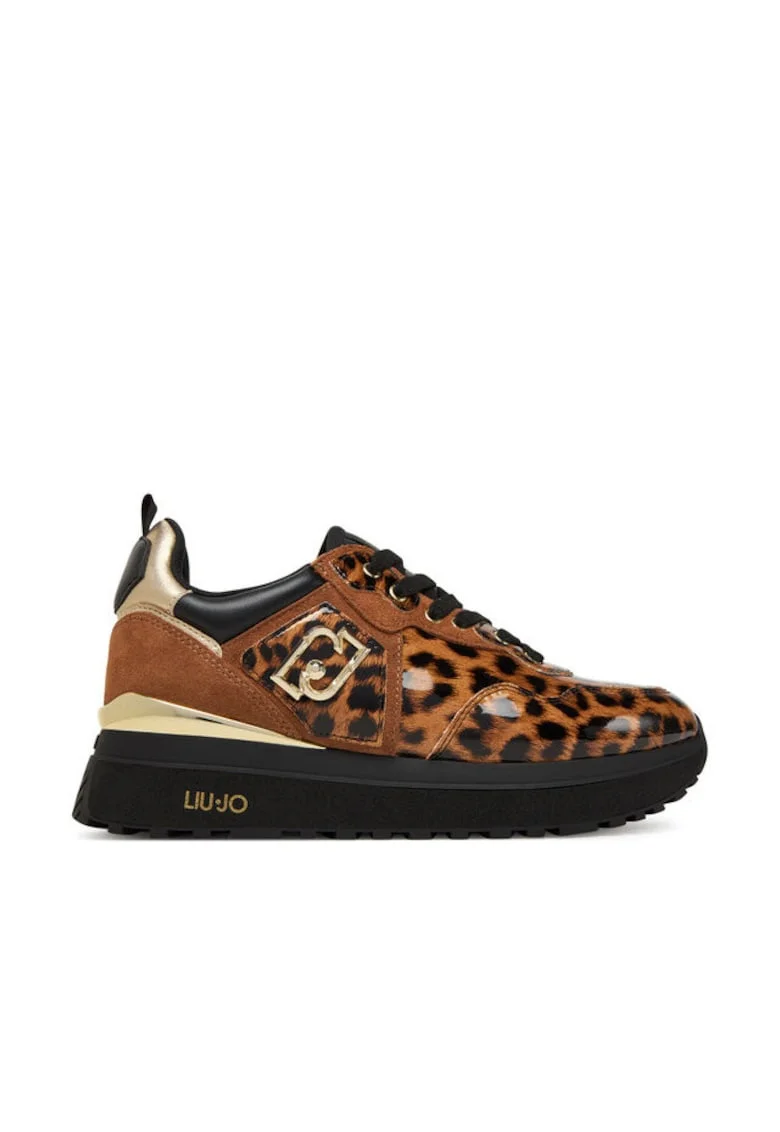 Tenisi dama  Leopard S19C1, piele ecologica, multicolor