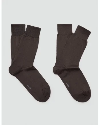 Set de 2 perechi de sosete lungi, Maro inchis