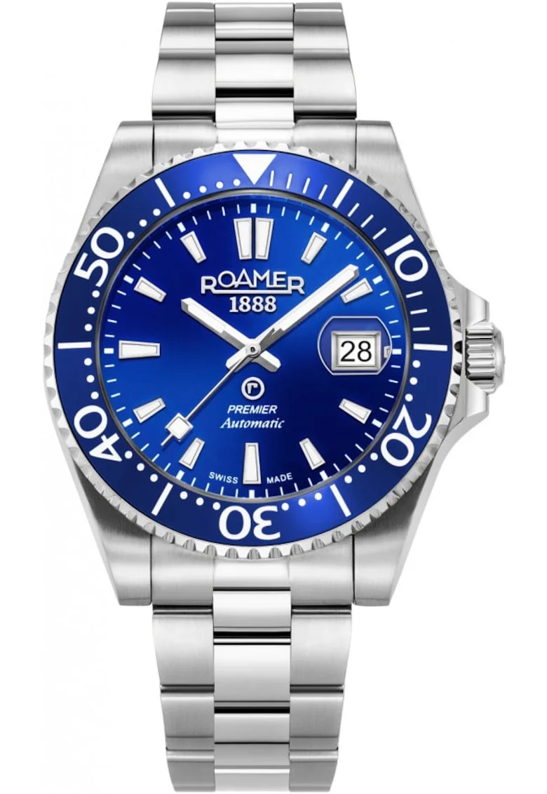 Ceas de barbati  986983 41 45 21, de culoare albastru inchis, sport, potrivit pentru scufundari