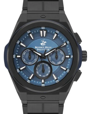 Ceas de barbati BEVERLY HILLS BP3406X.690 in nuanta de albastru in stil fashion, cadou ideal
