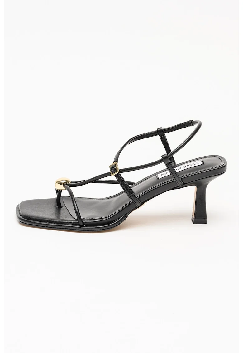 Sandale slingback cu varf patrat Jackpots, Negru