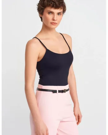 Bluza dama,  slim fit, negru, nylon