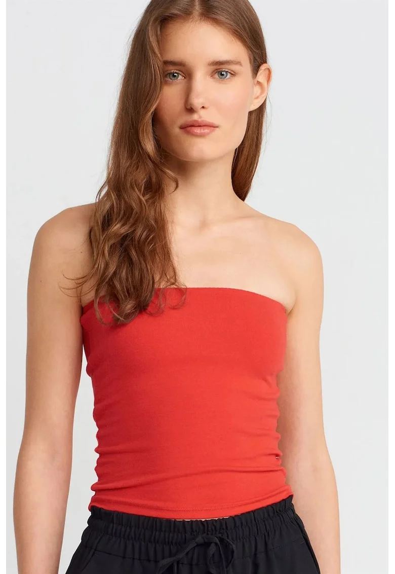 Bluza dama,  mulata, casual, rosu, 96% bumbac