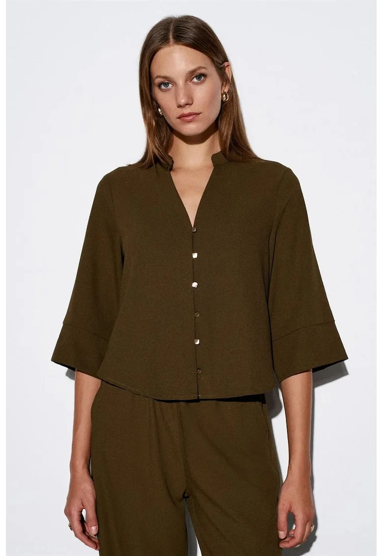 Bluza dama,  poliester, lejer, verde masliniu