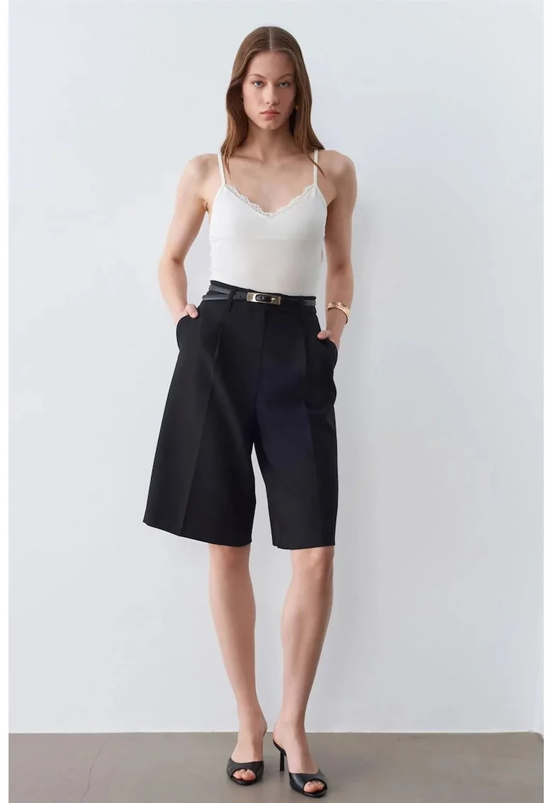 Bluza dama,  slim fit, dantela, alb prafuit, tricotat
