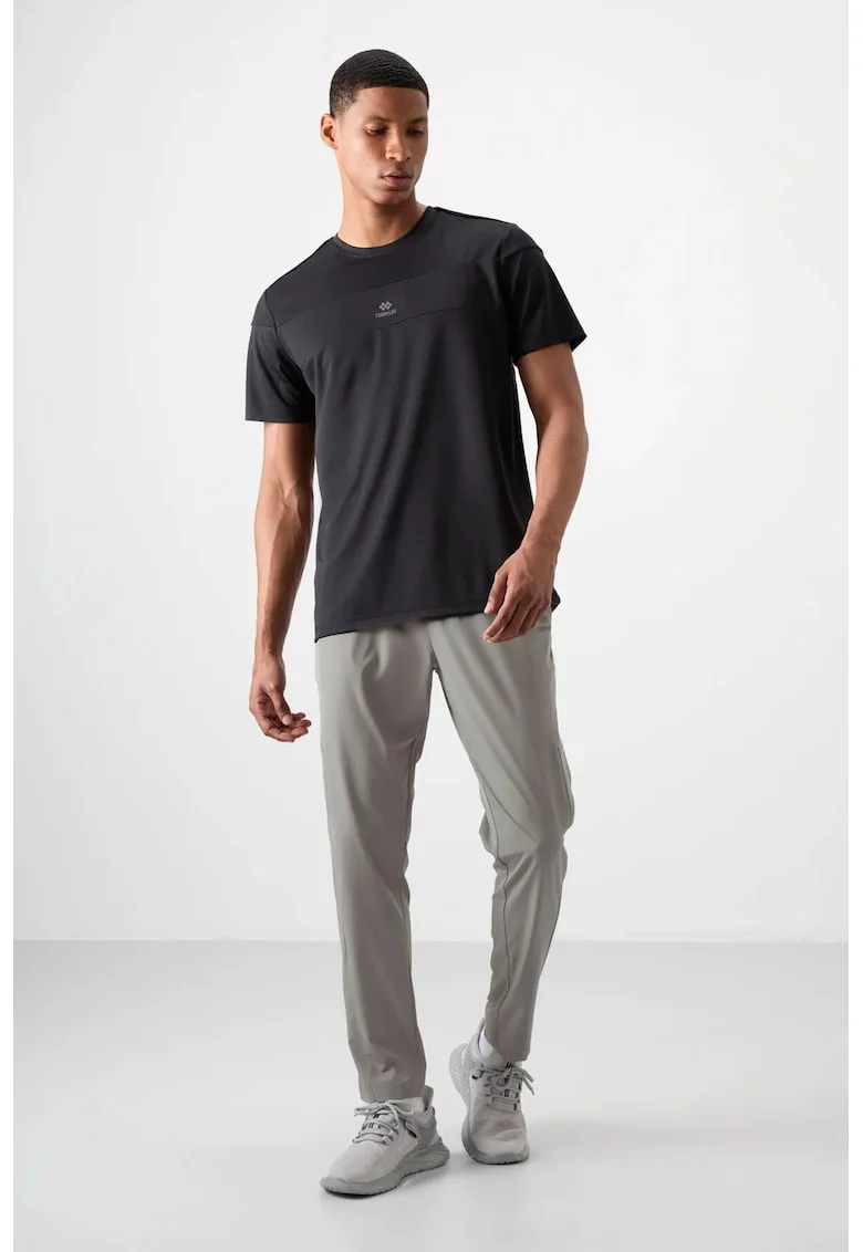 Pantaloni de trening, Barbati, Pantaloni de trening TOMMY pentru barbati, cu croiala dreapta, fara cusaturi, Gri deschis,