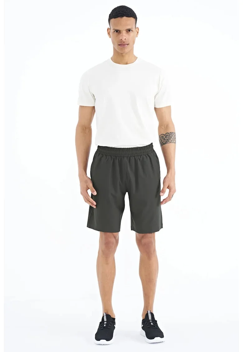 Pantaloni scurti, Barbati, Pantaloni scurti TOMMY pentru croiala picior larg, Gri carbune,