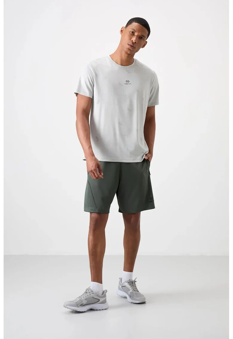 Pantaloni scurti, Barbati, Pantaloni scurti de trening din de poliester TOMMY pentru barbati, Verde