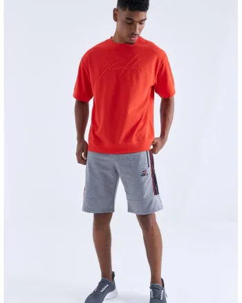 Pantaloni scurti, Barbati, Pantaloni scurti TOMMY jerseu cu Gri,