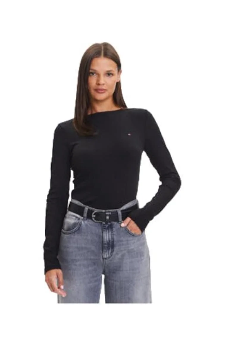Bluza dama,  viscoza/elastan, negru