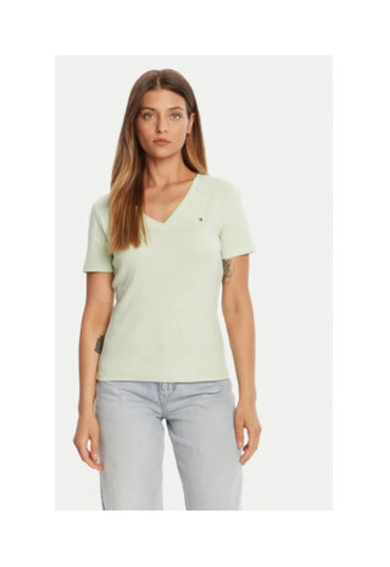 Tricou dama,  100% bumbac, Verde,