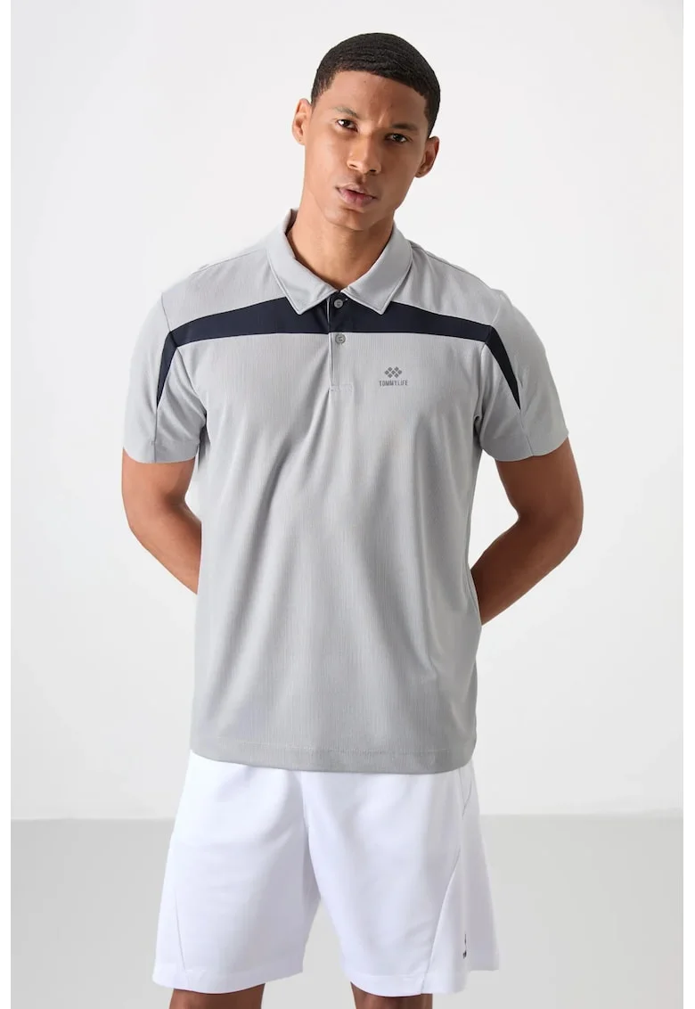Tricou Polo  pentru Barbati, color-blocked, poliester