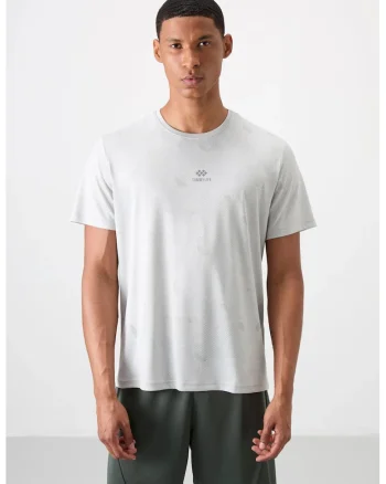 Tricou  model Bird's Eye, Dusty White, 100% poliester