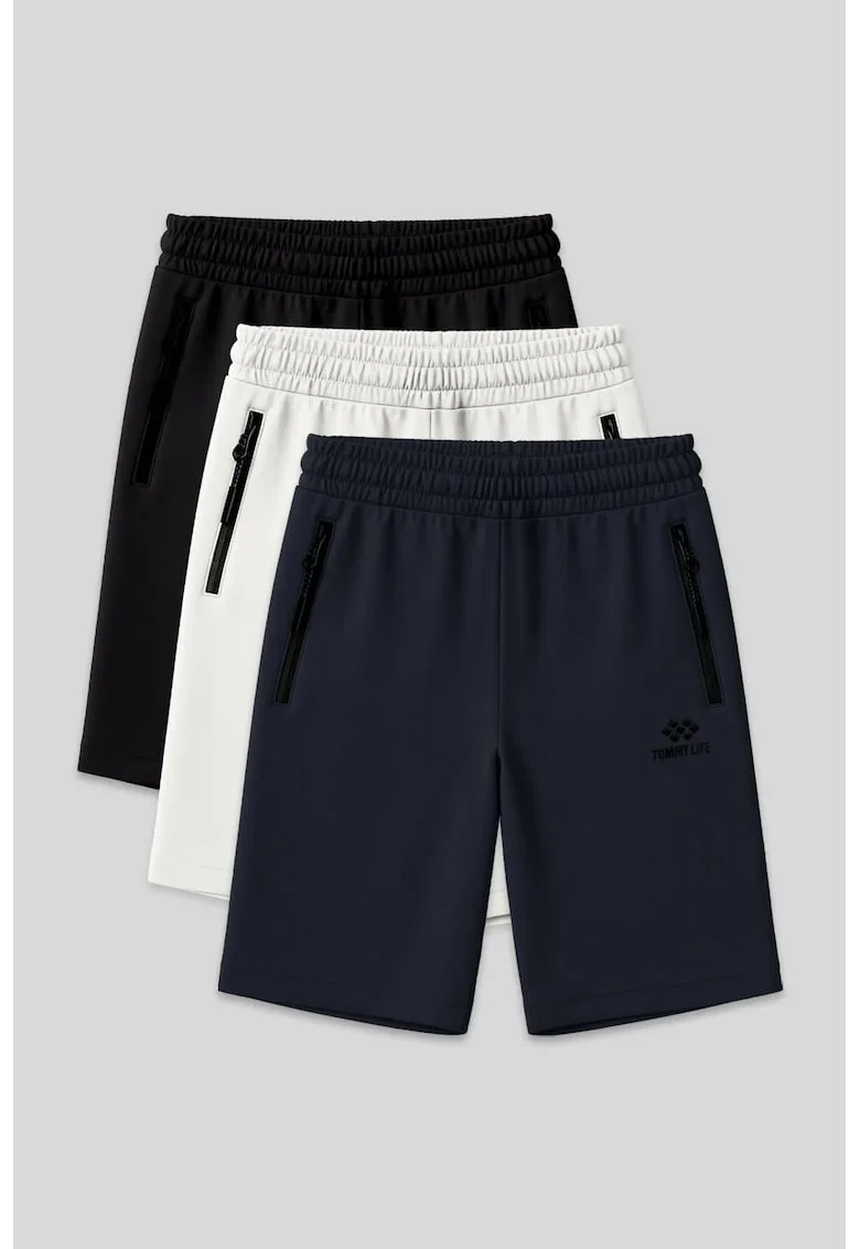 Pantaloni scurti, Barbati, Pantaloni scurti TOMMY din jerseu pentru barbati, Multicolor, INTL,