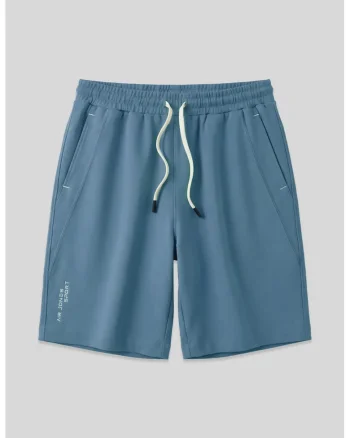 Pantaloni scurti, Barbati, Pantaloni scurti de trening din amestec bumbac TOMMY pentru barbati, Maya Blue,
