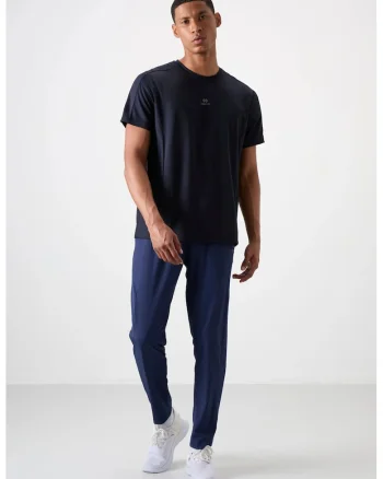 Pantaloni de trening, Barbati, Pantaloni de trening TOMMY pentru barbati, croiala dreapta, fara cusaturi, Bleumarin