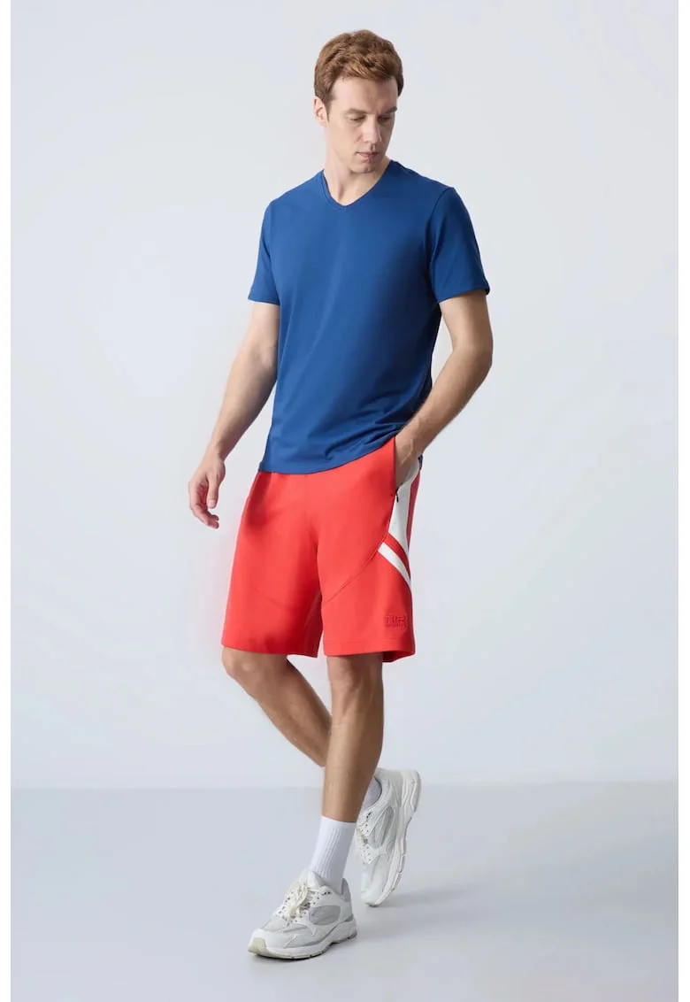 Pantaloni scurti, Barbati, Pantaloni scurti de trening din fleece TOMMY pentru barbati, Rosu, Rosu