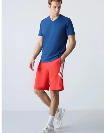 Pantaloni scurti, Barbati, Pantaloni scurti de trening din fleece TOMMY pentru barbati, Rosu, Rosu